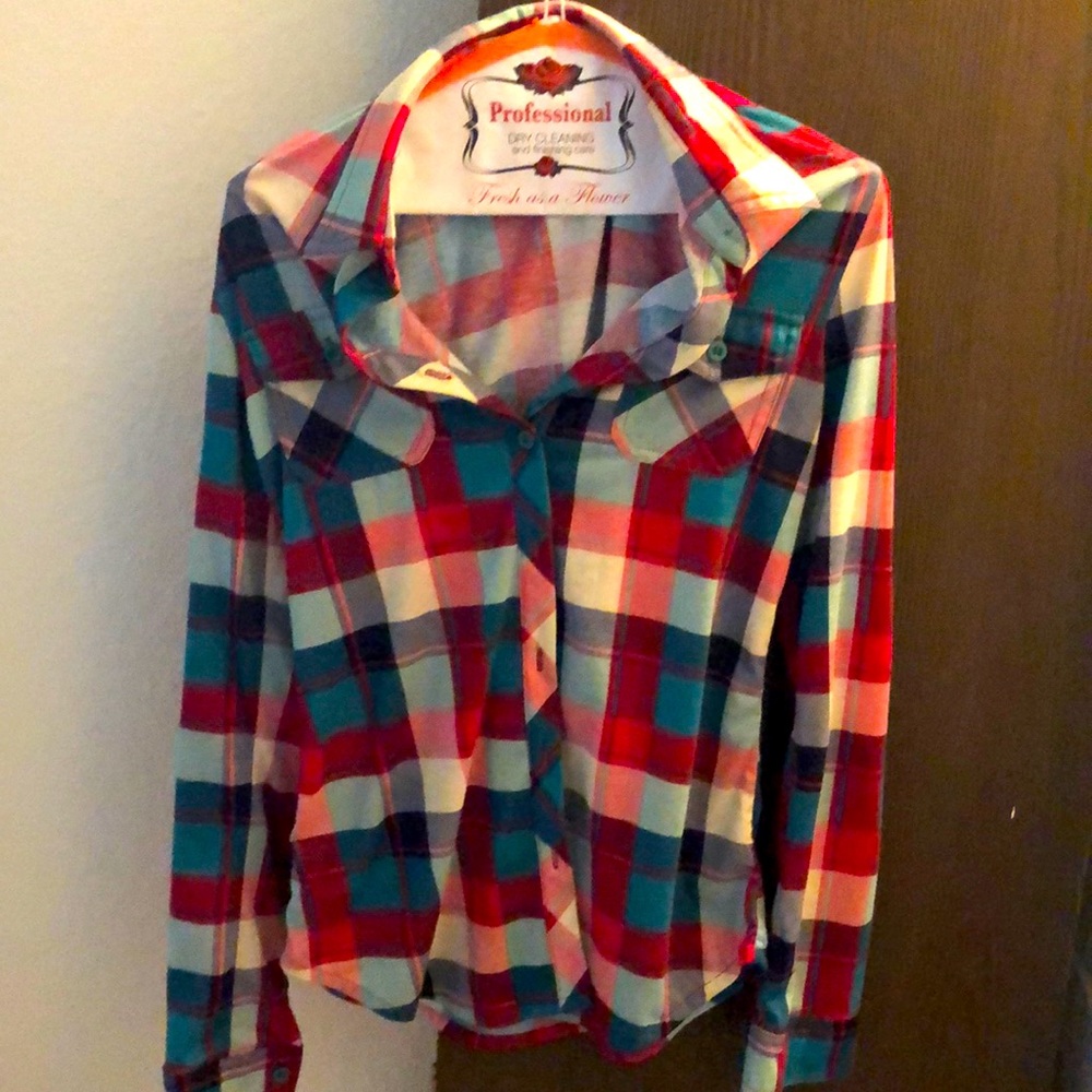 Passport cozy flannel long sleeve shirt